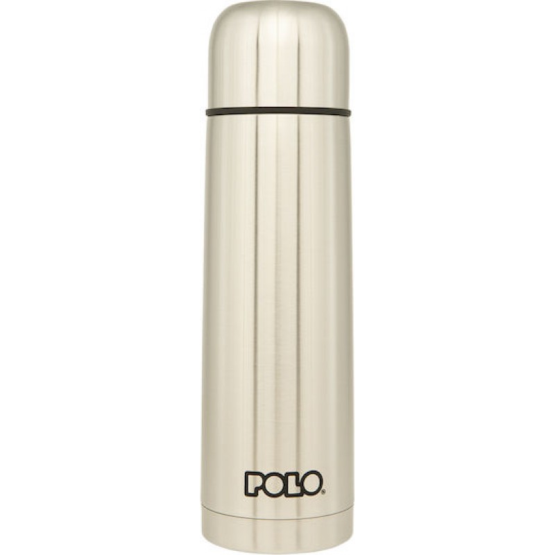 Θερμός Ανοξείδωτο 500ml Ασημί Μπουκάλι Polo 