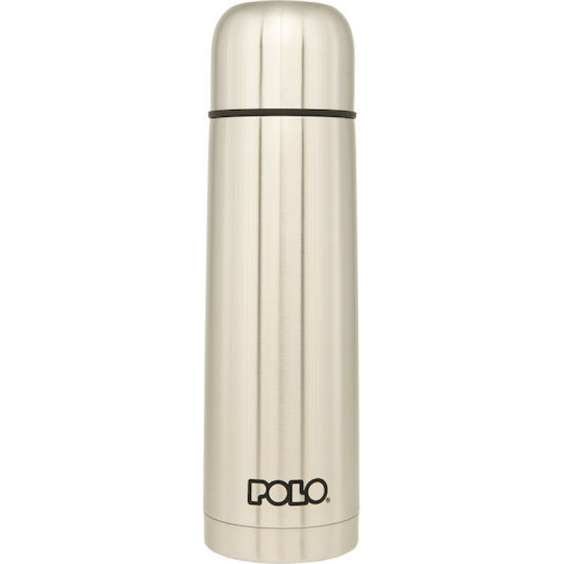 Θερμός Ανοξείδωτο 750ml Ασημί Μπουκάλι Polo 
