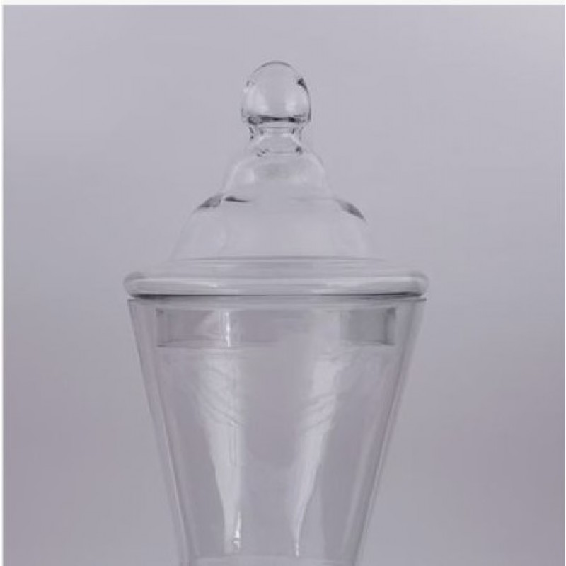 Βάζο Γυάλινο Διαφανές 15.8x14.2x30.6Εκ Estheti