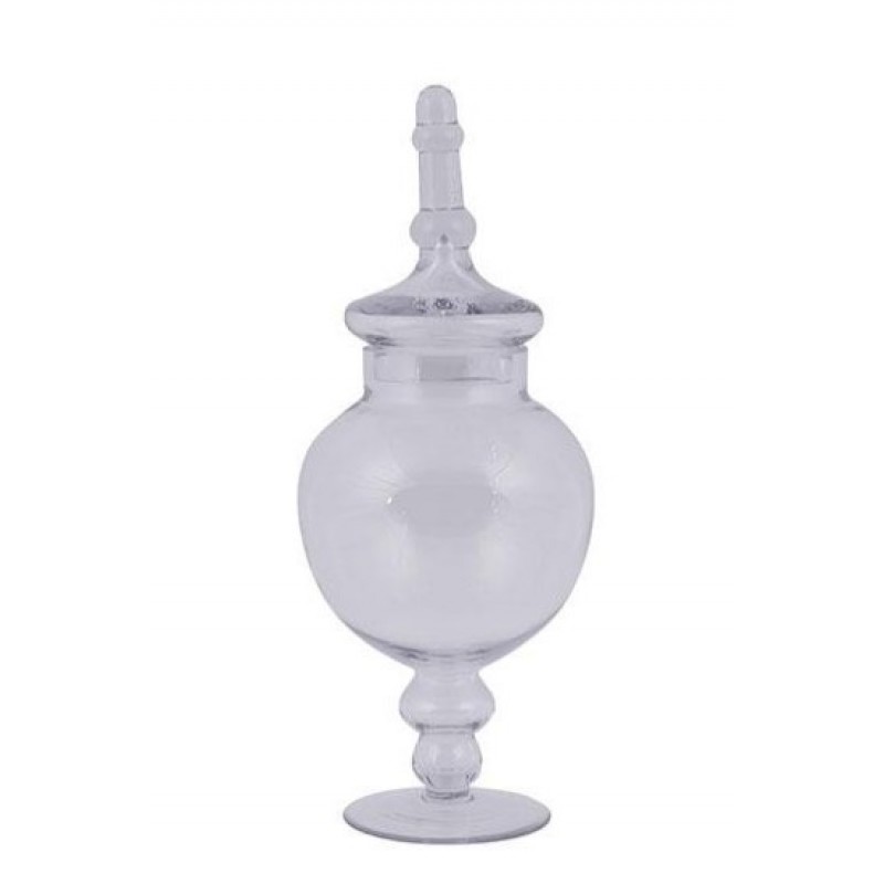 Βάζο Γυάλινο Διαφανές 9x11.5x40Εκ Estheti