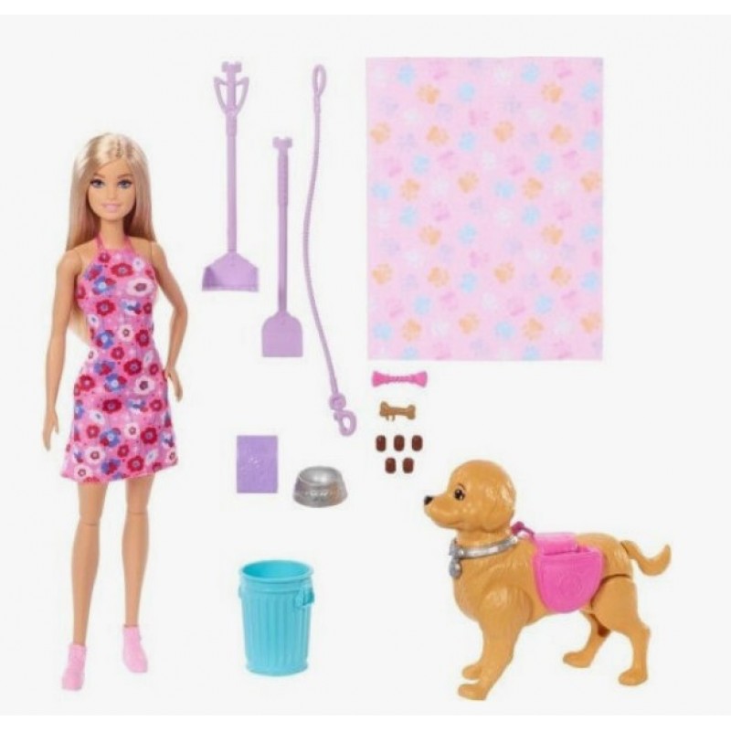 Κούκλα Barbie Βόλτα Με Σκυλάκι για 3+ Ετών Mattel