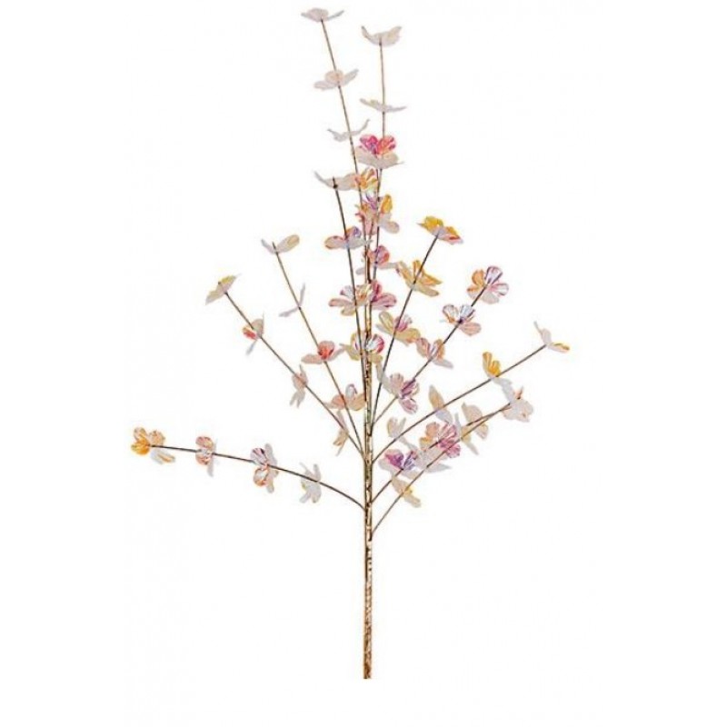 Τεχνητό Λουλούδι / Κλαδί Αμυγδαλιά Χρυσό - Ροζ Ιριδίζον 90Εκ Estheti