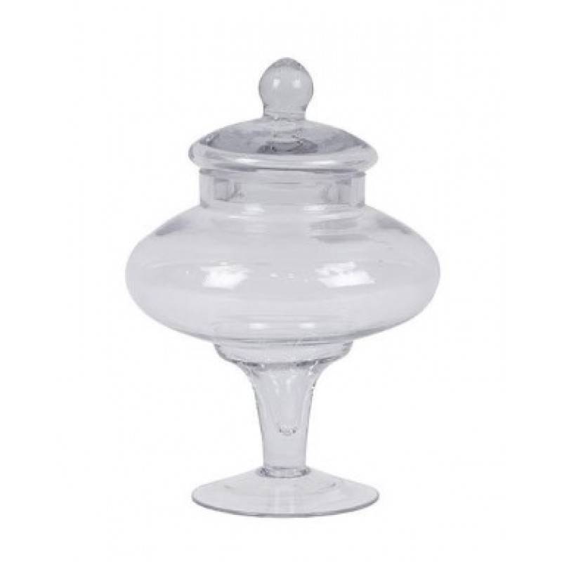 Φοντανιέρα Γυάλινη Διάφανη 10.5x12x23Εκ Estheti