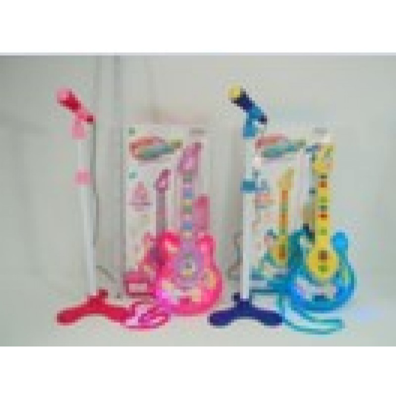 Κιθάρα Ροκ Με Μικρόφωνο - Ηλεκτρονικούς Ήχους & Φώτα (2 Χρώματα) Kidder Toys