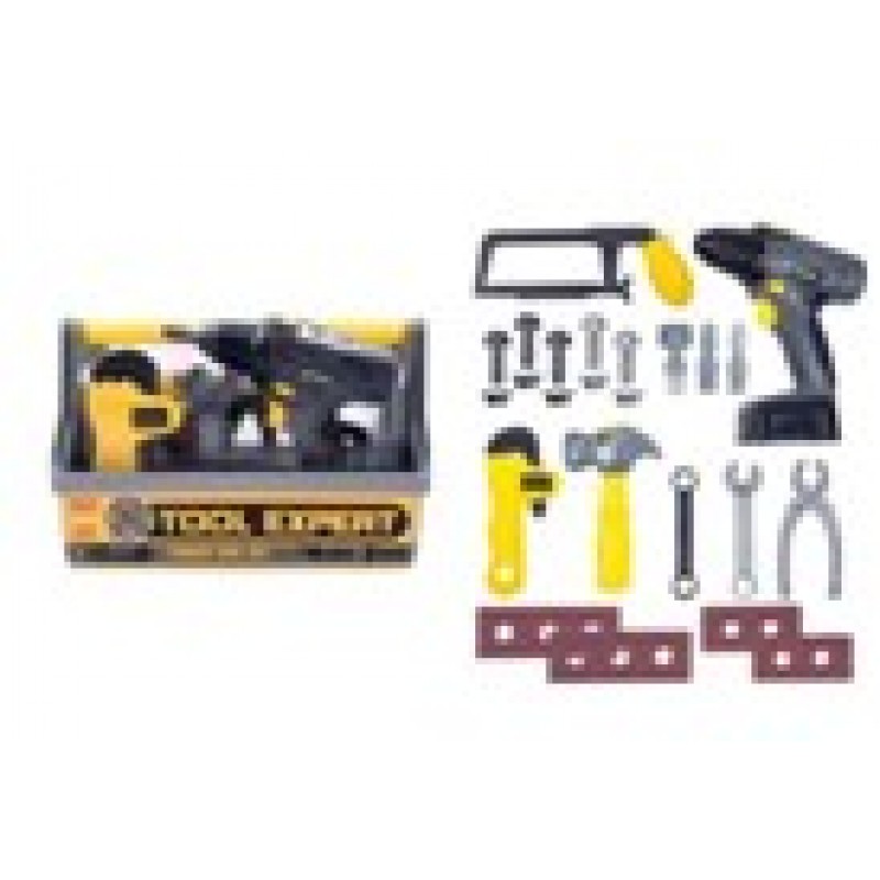 Εργαλεία Σετ Σε Κασελάκι Με Τρυπάνι Μπαταρίας Kidder Toys