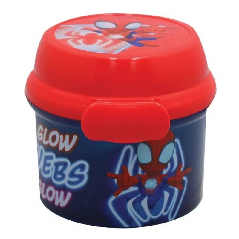 Πλαστικό Παιδικό Δοχείο Φαγητού Spidey Μπλε Κόκκινο 270ml Gim 