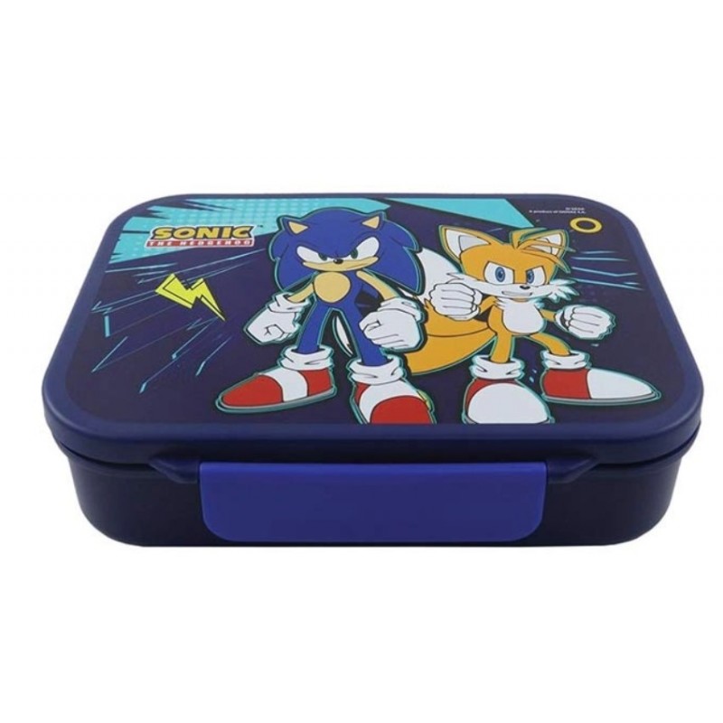 Δοχείο Φαγητού Πλαστικό Με 3 Χωρίσματα Sonic Classic Gim 