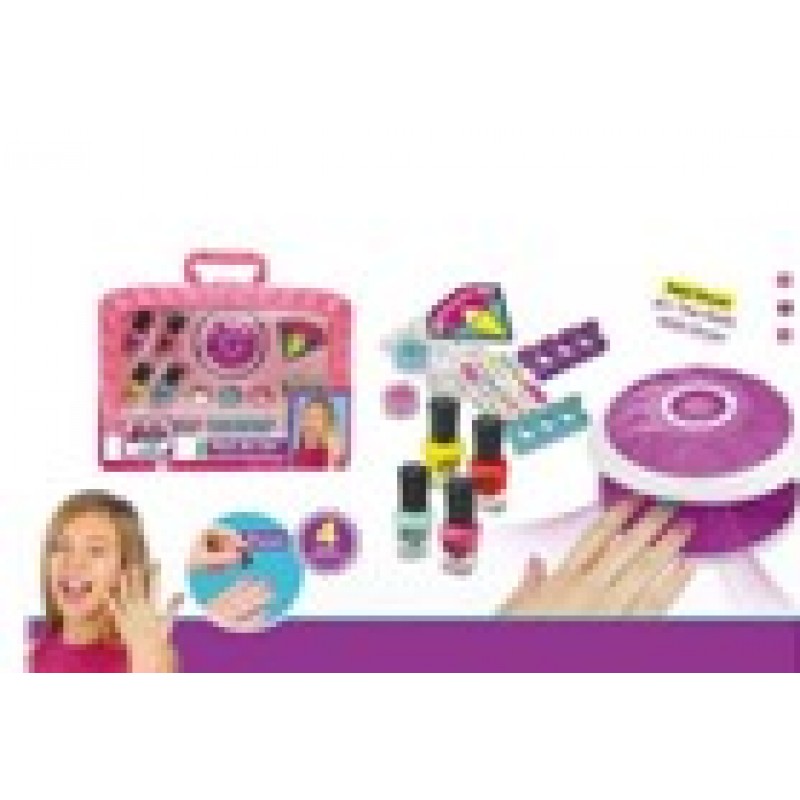 Νύχια Σετ Mε Συσκευή Στεγνώματος & Αξεσουάρ Μανικιούρ Σε Βαλιτσάκι Kidder Toys