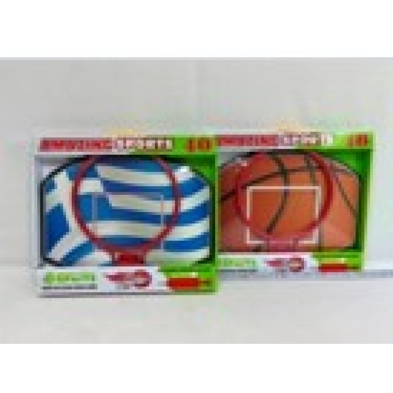 Μπασκέτα Ταμπλό Με Μπάλα Τρόμπα & Μεταλλική Στεφάνη (2 Σχέδια) Kidder Toys