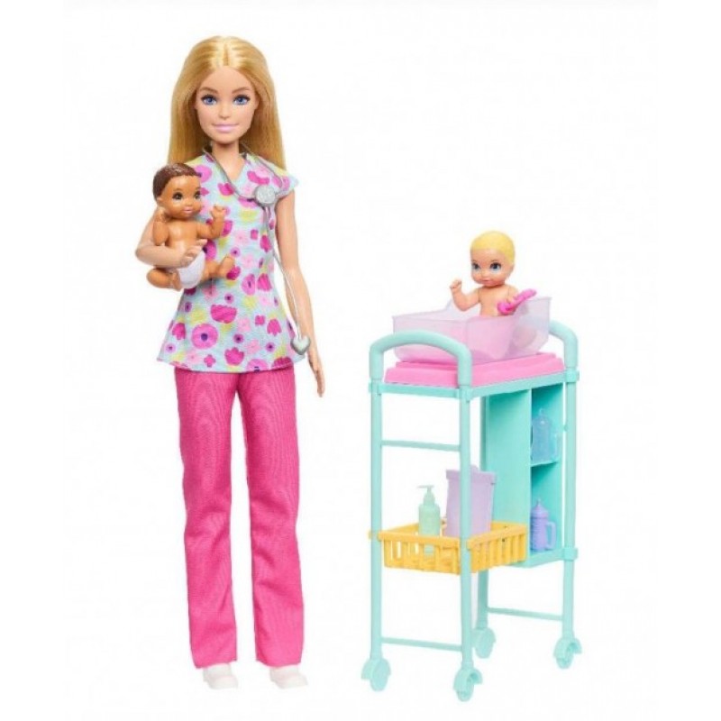 Barbie Επαγγέλματα Κούκλα Παιδίατρος Mattel