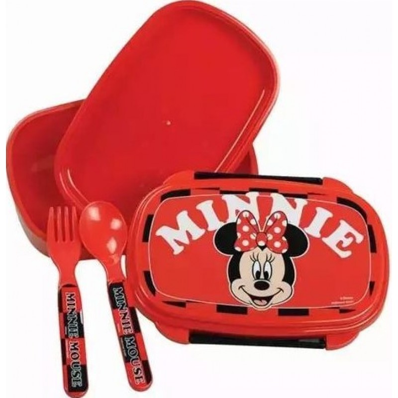 Δοχείο Φαγητού Με Κουτάλι/Πιρούνι Minnie Gim 