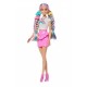Barbie Κούκλα Πολύχρωμα Μαλλιά με Γκλίτερ Mattel