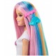 Barbie Κούκλα Πολύχρωμα Μαλλιά με Γκλίτερ Mattel