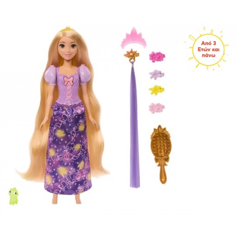 Disney Princess-Ραπουνζέλ Με Μαλλιά Που Λάμπουν Mattel