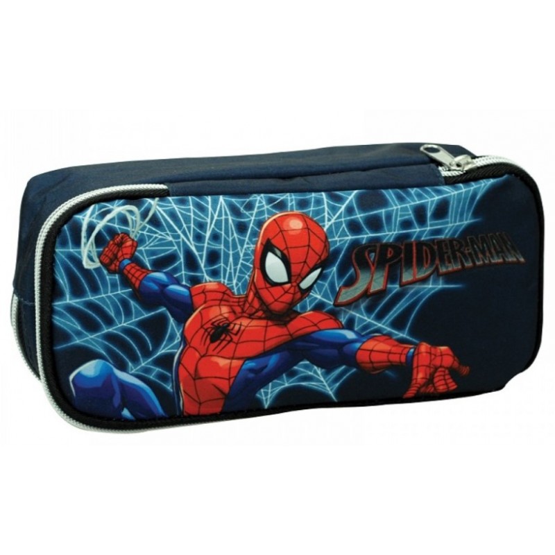 Κασετίνα Spiderman Frame Μαύρο Gim 
