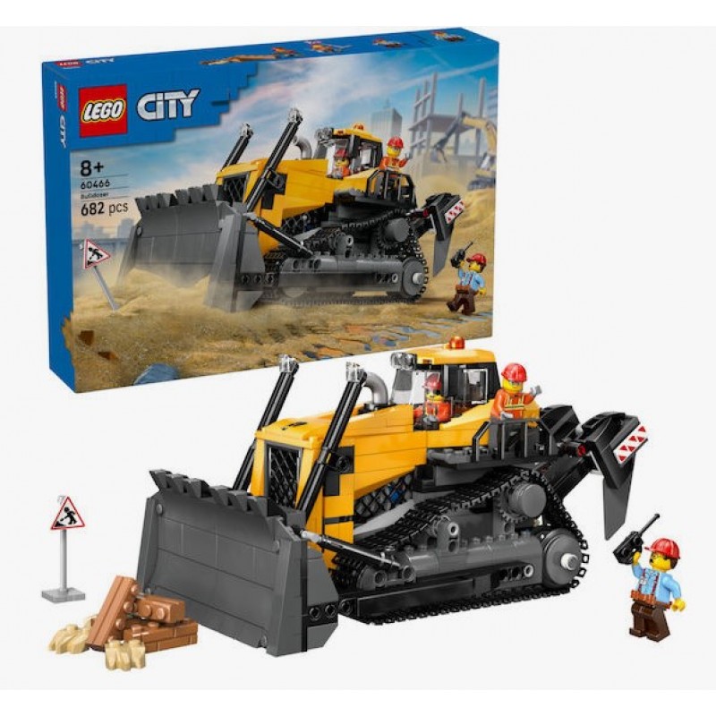City Yellow Bulldozer Για 8+ Ετών 682τμχ Lego