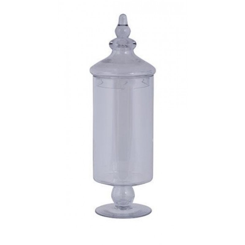 Βάζο Φοντανιέρα Γυάλινο Διαφανές13.3x13x40Εκ Estheti