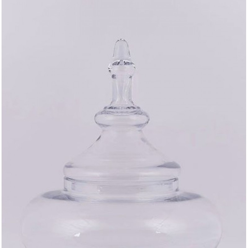 Βάζο Γυάλινο Διαφανές 19.5x19x38.5Εκ Estheti