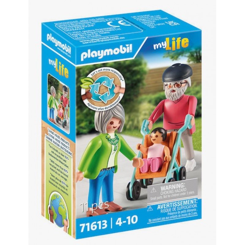 MyLife Παππούς Και Γιαγιά Με Μωρό Για 4-10 Ετών Playmobil 
