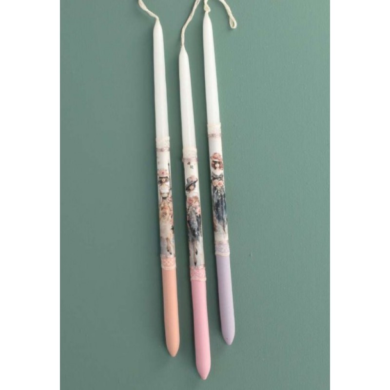 Κεράκι με Κυρίες στο Παρίσι 3 Χρώματα Δημιουργίες 