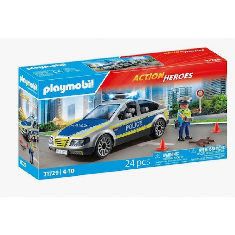 Action Heroes Περιπολικό Όχημα Αστυνομίας Για 4-10 Ετών Playmobil 