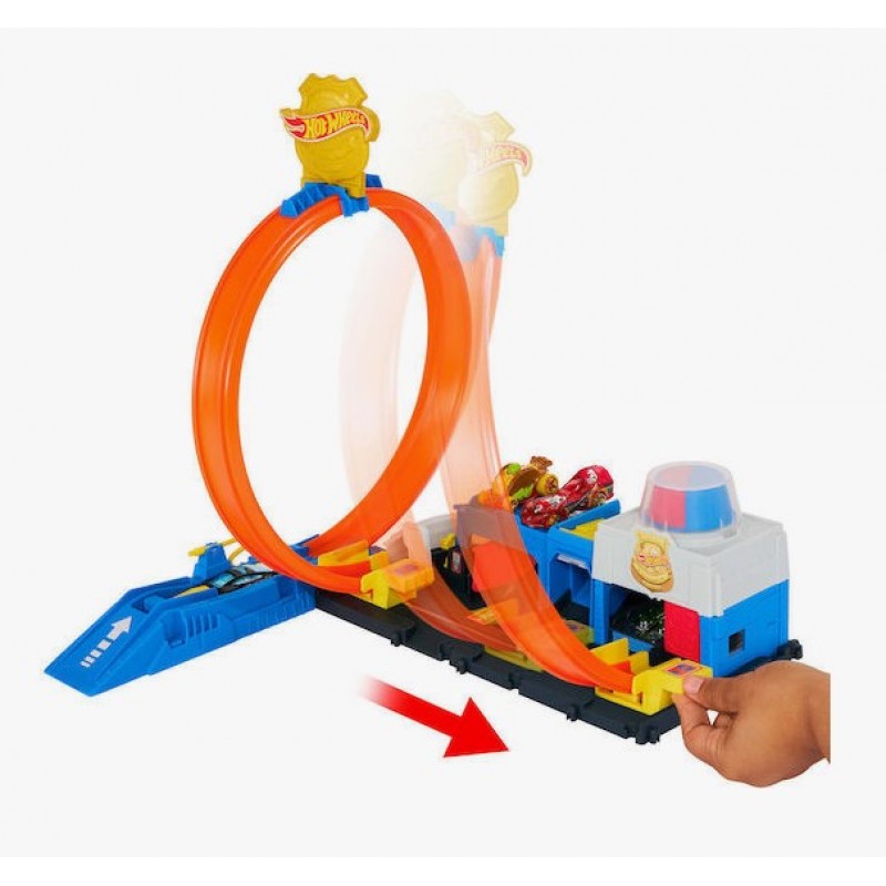 Hot Wheels Αστυνομικό Τμήμα Πίστα για 3+ Ετών Mattel
