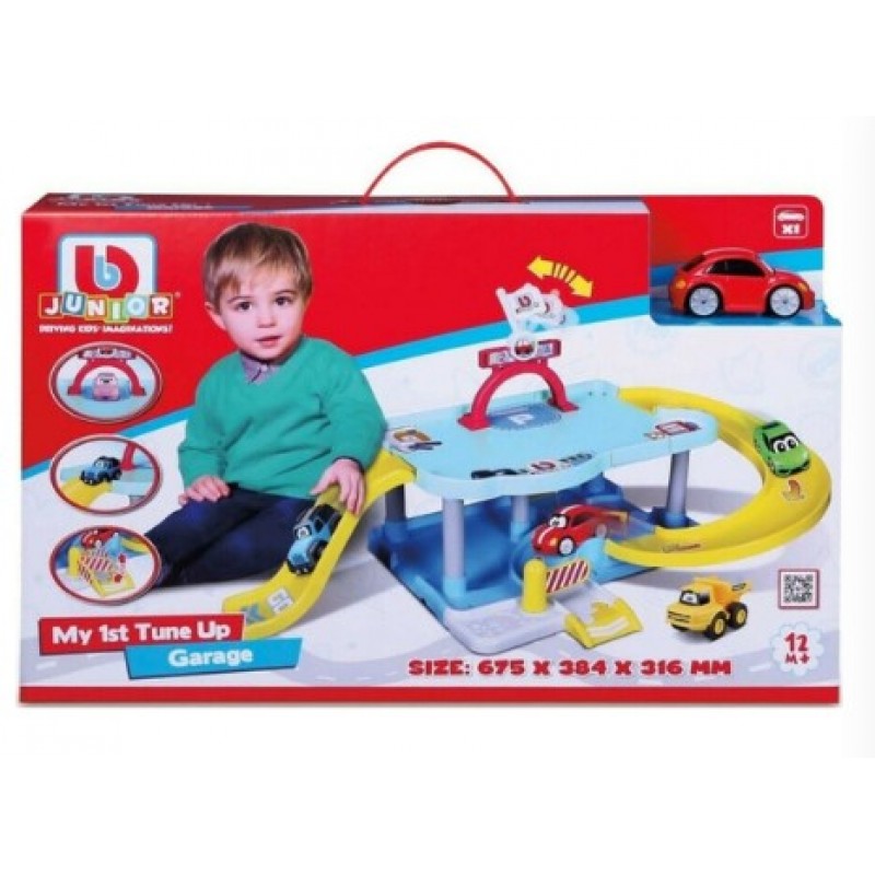 Σετ Αυτοκινητάκι - Γκαράζ  Junior My 1st Tune Up Garage VW Beetle για 1+ 16 Bburago