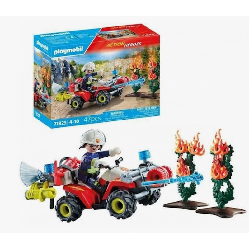 Action Heroes Πυροσβέστης Με Γουρούνα Για 4-10 Ετών Playmobil 