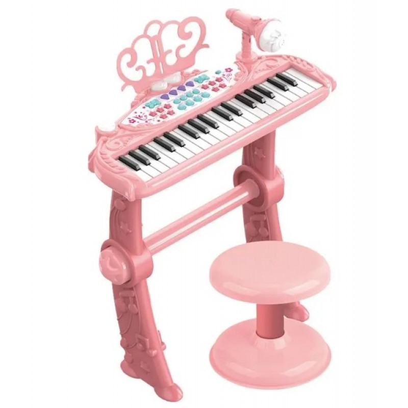 Αρμόνιο Με Σκαμπό & Μικρόφωνο Με Φορτιστή & Μπαταρίες (2 Χρώματα) Kider Toys