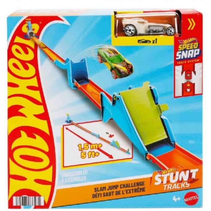 Hot Wheels Stunt Tracks Νέα Πίστα για Κόλπα - 2 Σχέδια  Mattel