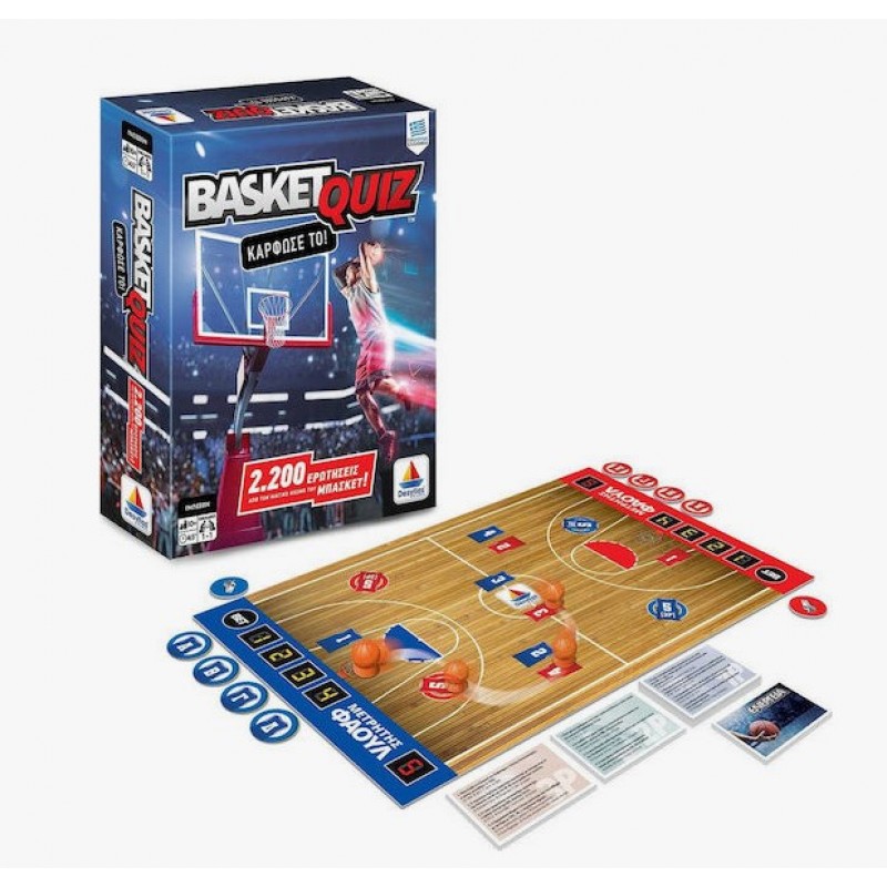 Επιτραπέζιο Παιχνίδι Basket Quiz για 2 Παίκτες 10+ Ετών Δεσύλλας