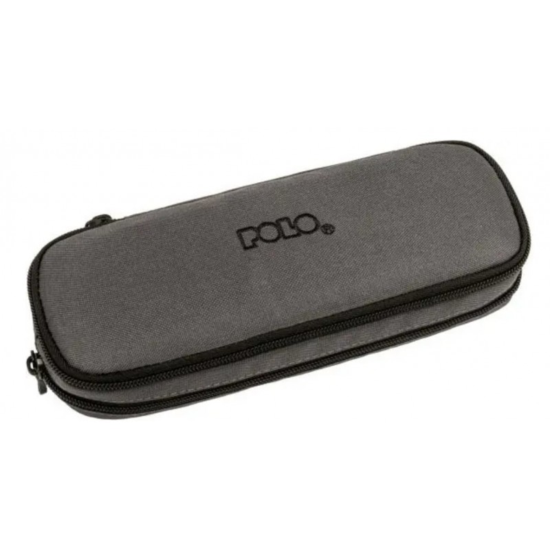 Κασετίνα Βαρελάκι Duo Box Γκρι Polo 