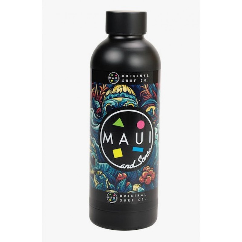 Μπουκάλι Θερμός Ανοξείδωτο 530ml Maui & Sons Μαύρο Gim 