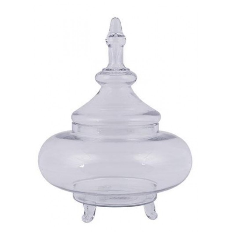 Φοντανιέρα Γυάλινη Διάφανη 14.5x15x28.5Εκ Estheti 