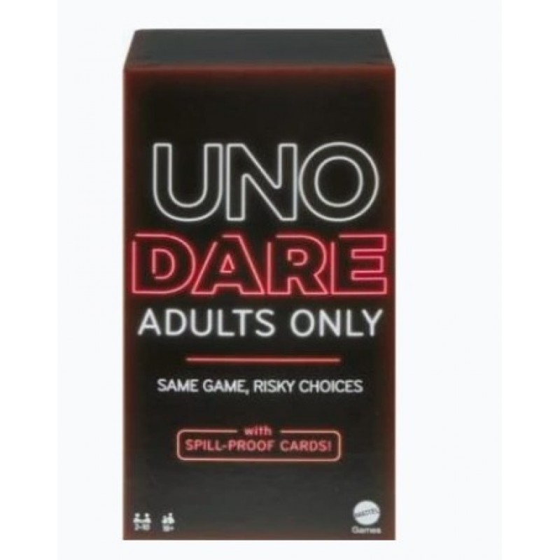 Uno Dare Adults Only Επιτραπέζιο Παιχνίδι 18+ Ετών για 2-10 Παίκτες Mattel 