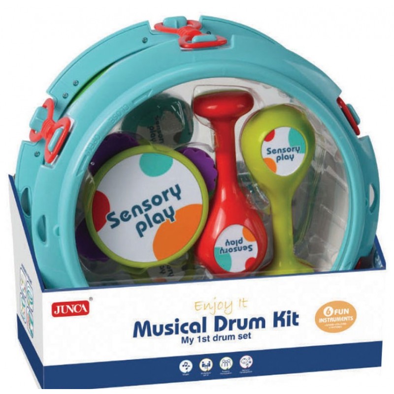 Σετ Μουσικών Οργάνων Μέσα Σε Τύμπανο Musical Drum Kit 