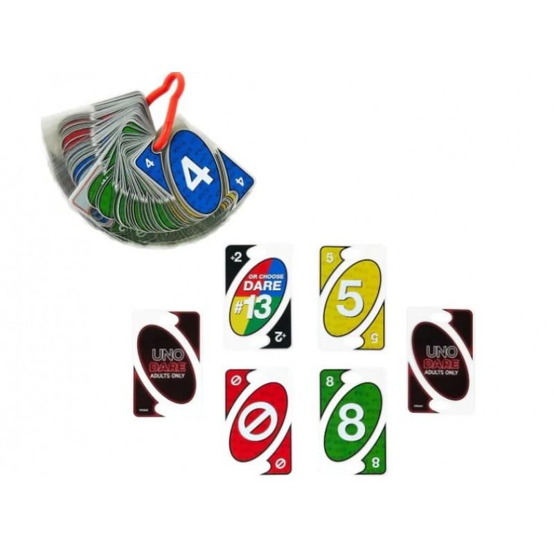 Uno Dare Adults Only Επιτραπέζιο Παιχνίδι 18+ Ετών για 2-10 Παίκτες Mattel 