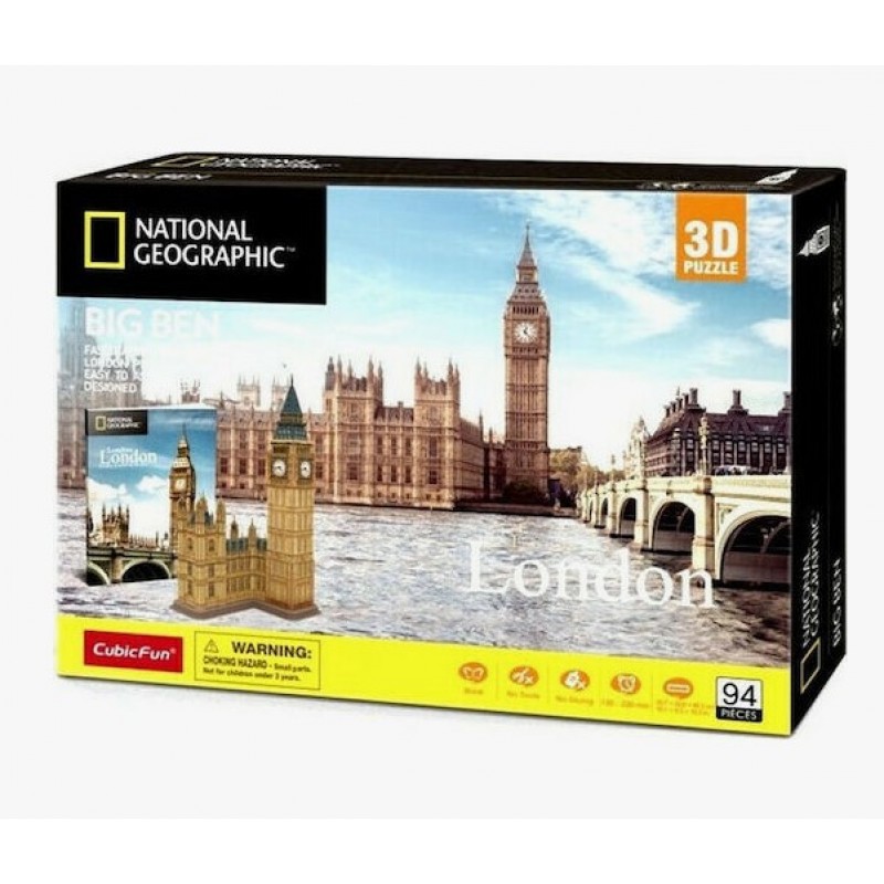 Παζλ 3D National Geographic Big Ben 94Τμχ 