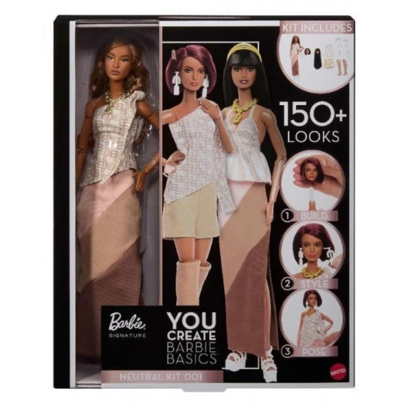 Barbie Συλλεκτική Κούκλα You Create Barbie Basics Neutral Kit Mattel