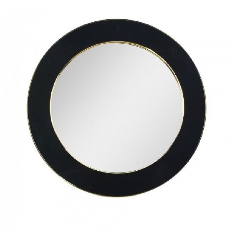 Καθρέφτης Βελούδινος Μαύρος Με Χρυσή Κορνίζα 60Εκ Espiel