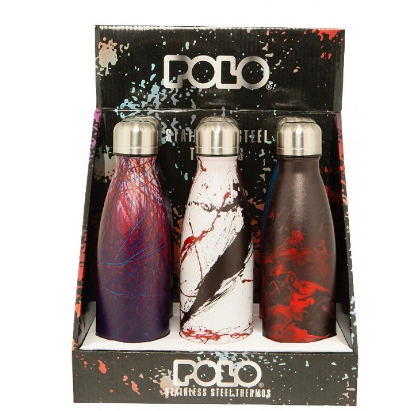Θερμός Ανοξείδωτο Ατσάλι 500ML (6τμχ) Polo 