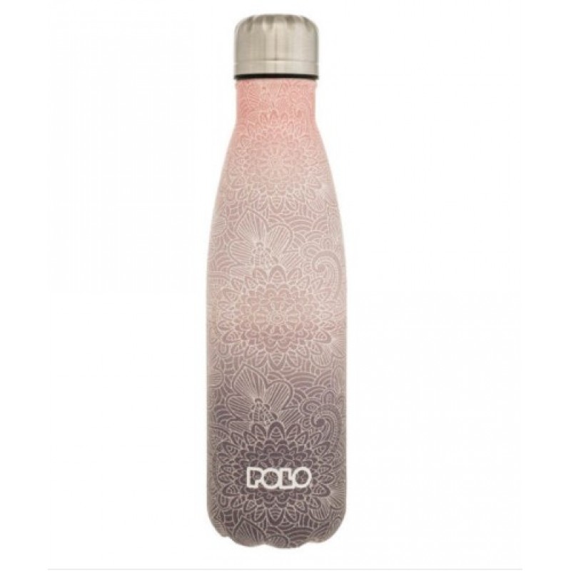 Θερμός Ανοξείδωτο 500ml Ροζ Polo 