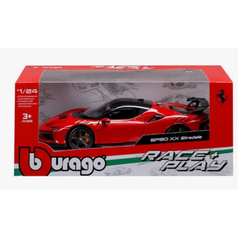 Diecast Ferrari Sf90 Xx Stradale Red Scale 1:24 Bburago