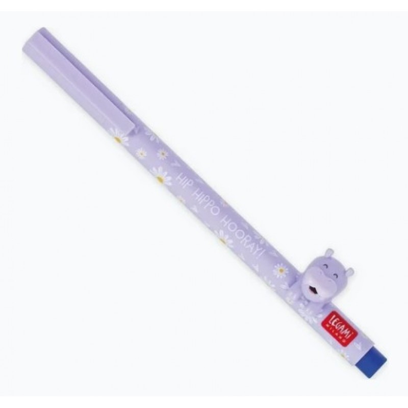 Στυλό Lovely Friends Hippo Gel 0.5mm Μπλε Legami 