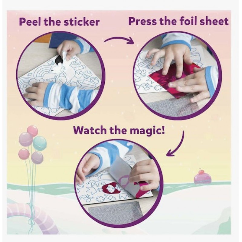 Χαρτοκοπτική Foil Fun Μονόκεροι και Πριγκίπισσες για Παιδιά 4+ Ετών Skillmatics 