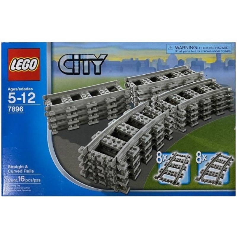 Ράγες Ευθείες & Καμπύλες CITY Lego
