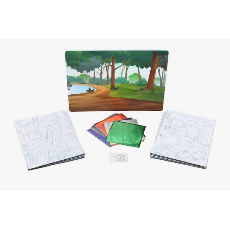 Χαρτοκοπτική Foil Fun Ο Κόσμος των Ζώων για Παιδιά 4+ Ετών Skillmatics 