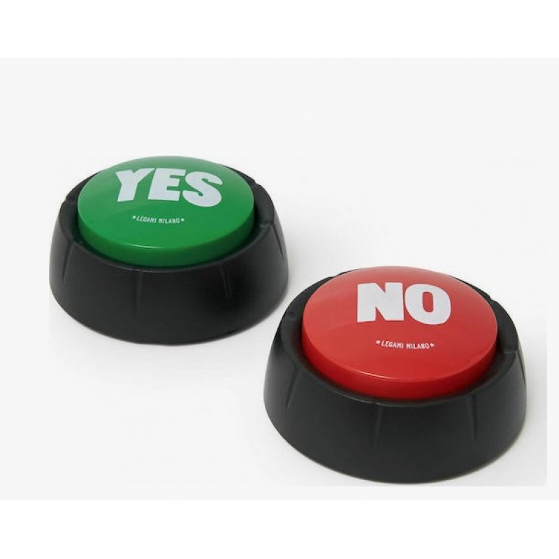 Δώρα Για Πάρτυ 2τμχ Yes & No Κουμπιά Με Ήχο Legami 
