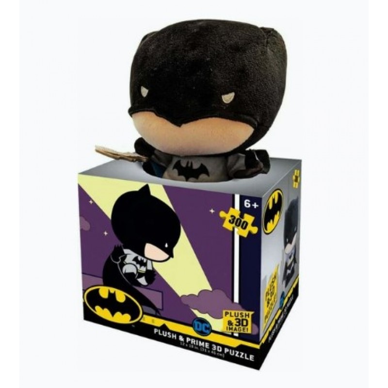   Prime 3D Παζλ 300τεμ 35802 Batman (3D Εικόνα + Λούτρινο Batman) 