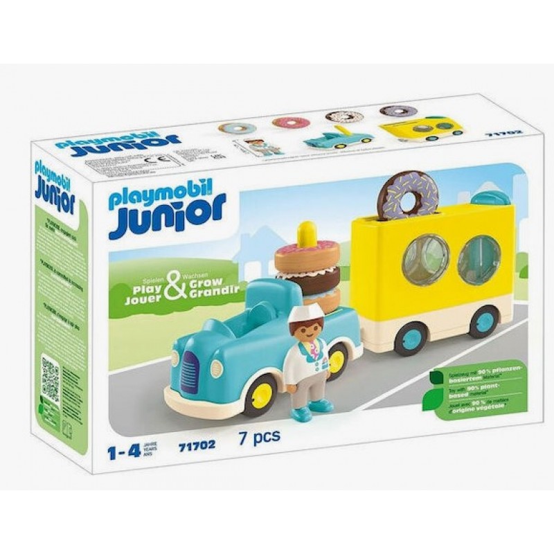 Junior Φορτηγάκι Ντόνατ Για 1-4 Ετών Playmobil 